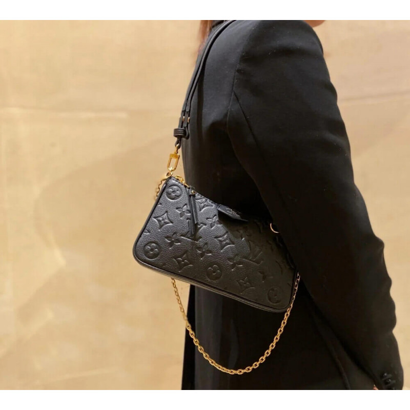 Louis Vuitton Monogram Empreinte Easy Pouch en Strap M80349 Negro-6