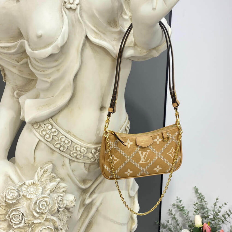Louis Vuitton Monogram Empreinte Easy Pouch en Strap M81137 Arizona Beige-7