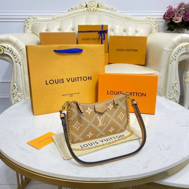 Louis Vuitton Monogram Empreinte Easy Pouch en Strap M81137 Arizona Beige-9