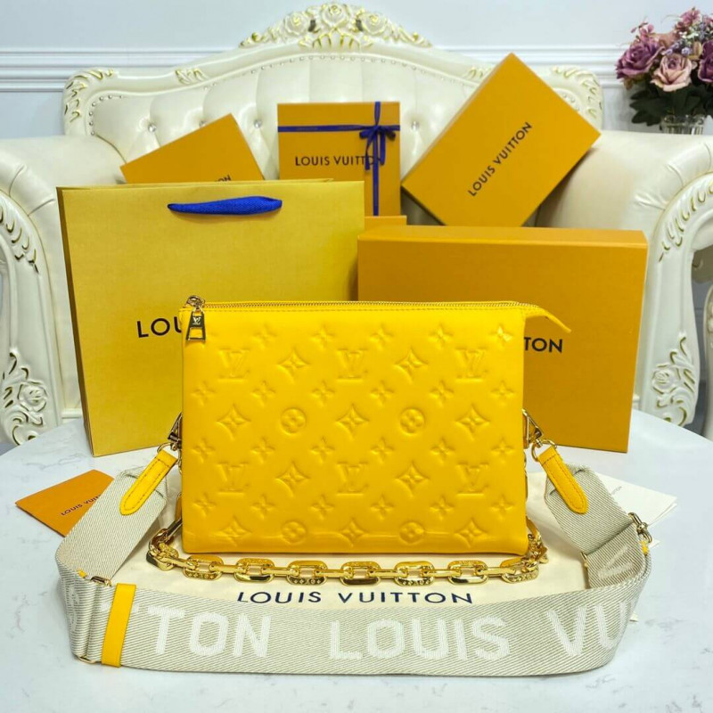 Louis Vuitton Coussin PM Bolsa M20378 Amarillo-4