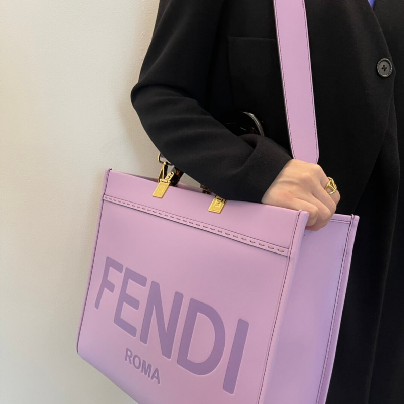 Fendi Medium Sunshine Shopper 8BH386 Purple-2