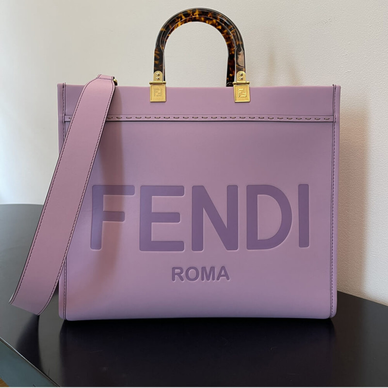 Fendi Medium Sunshine Shopper 8BH386 Purple-3