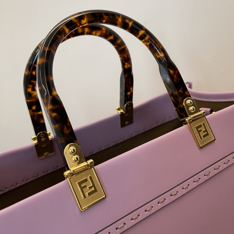 Fendi Medium Sunshine Shopper 8BH386 Purple-5
