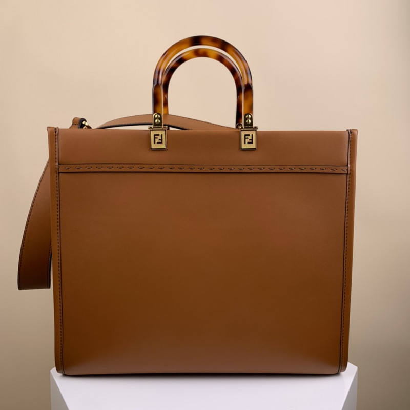 Fendi Medium Sunshine Shopper 8BH386 Brown-6