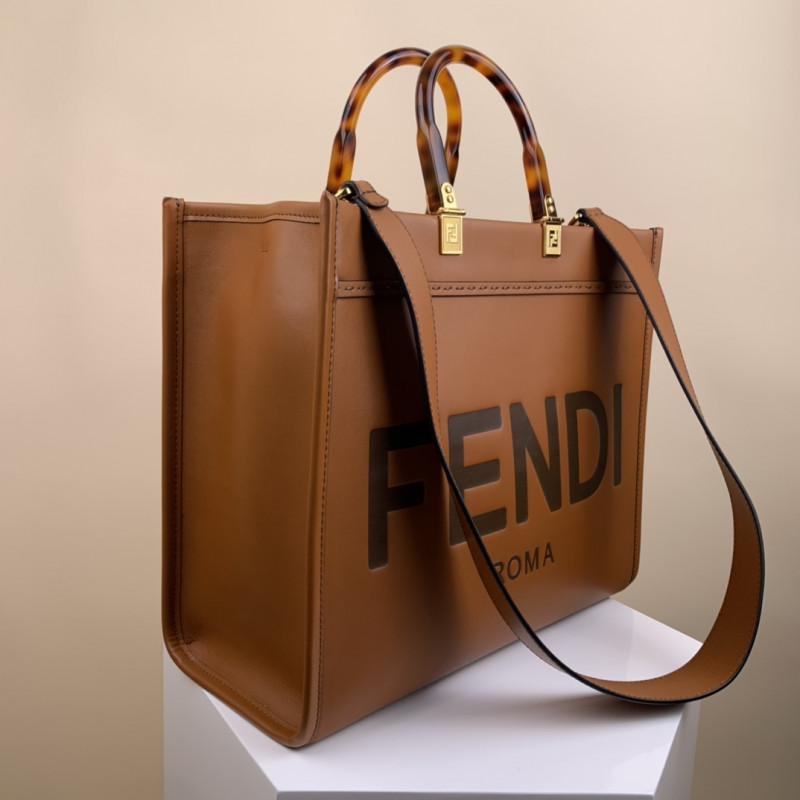 Fendi Medium Sunshine Shopper 8BH386 Brown-7