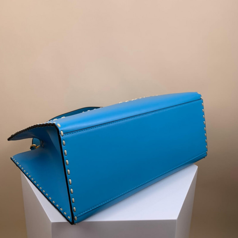 Fendi Medium Sunshine Shopper 8BH386 Azul-6