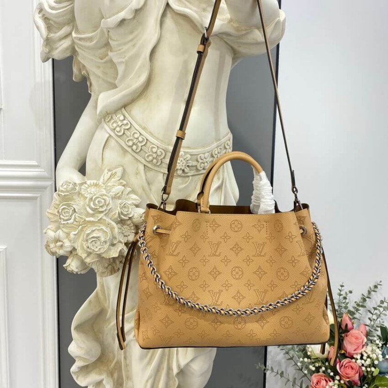 Louis Vuitton Mahina Becerro de cuero Bella Tote M59655 Arizona Brown-1