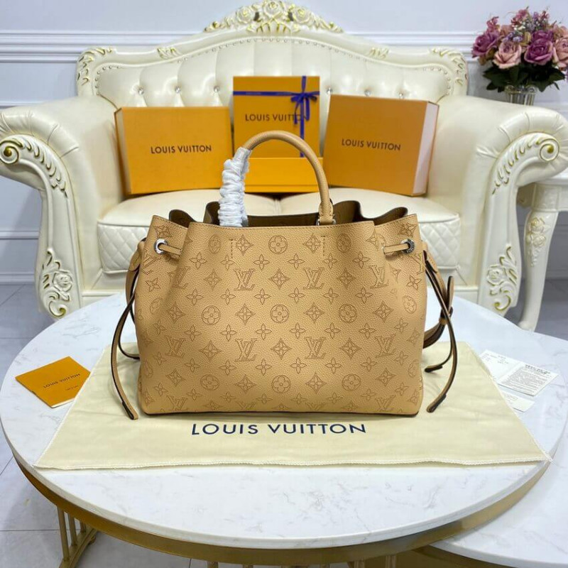 Louis Vuitton Mahina Becerro de cuero Bella Tote M59655 Arizona Brown-6
