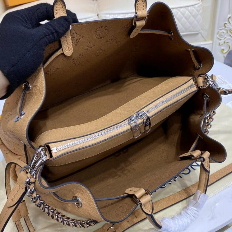 Louis Vuitton Mahina Becerro de cuero Bella Tote M59655 Arizona Brown-13