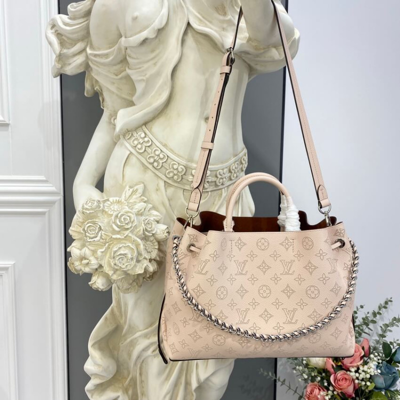 Louis Vuitton Mahina Becerro de cuero Bella Tote M59203 Crema-3