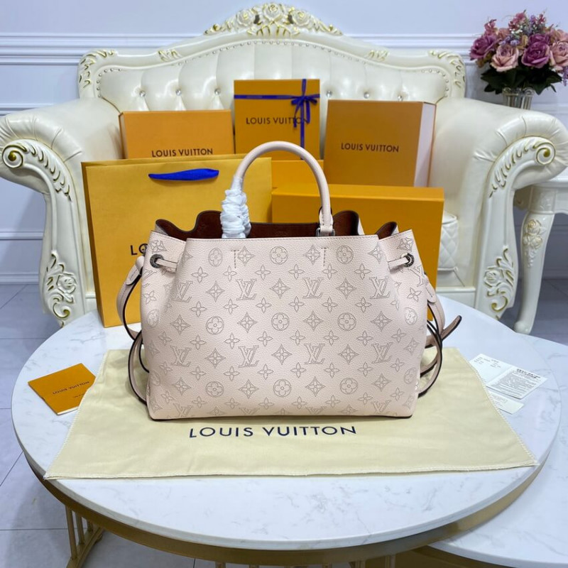 Louis Vuitton Mahina Becerro de cuero Bella Tote M59203 Crema-8
