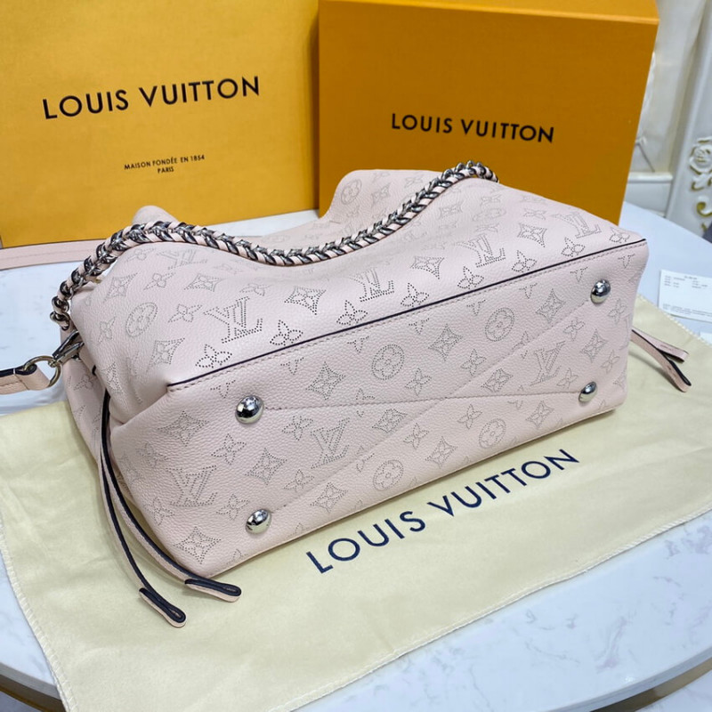 Louis Vuitton Mahina Becerro de cuero Bella Tote M59203 Crema-9