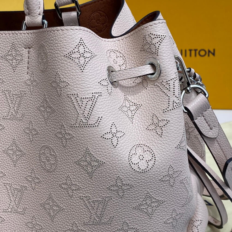 Louis Vuitton Mahina Becerro de cuero Bella Tote M59203 Crema-11