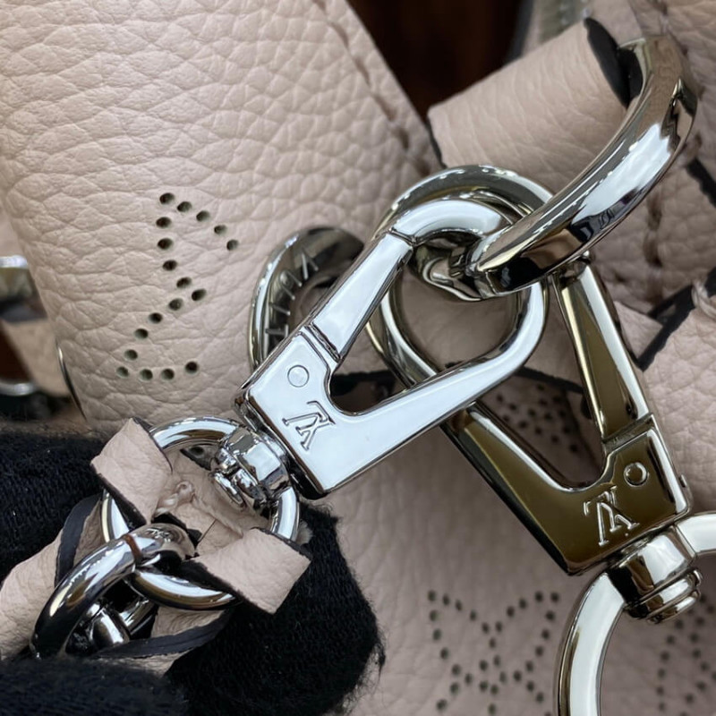 Louis Vuitton Mahina Becerro de cuero Bella Tote M59203 Crema-14