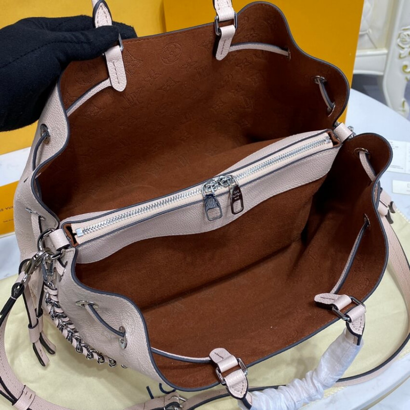 Louis Vuitton Mahina Becerro de cuero Bella Tote M59203 Crema-15