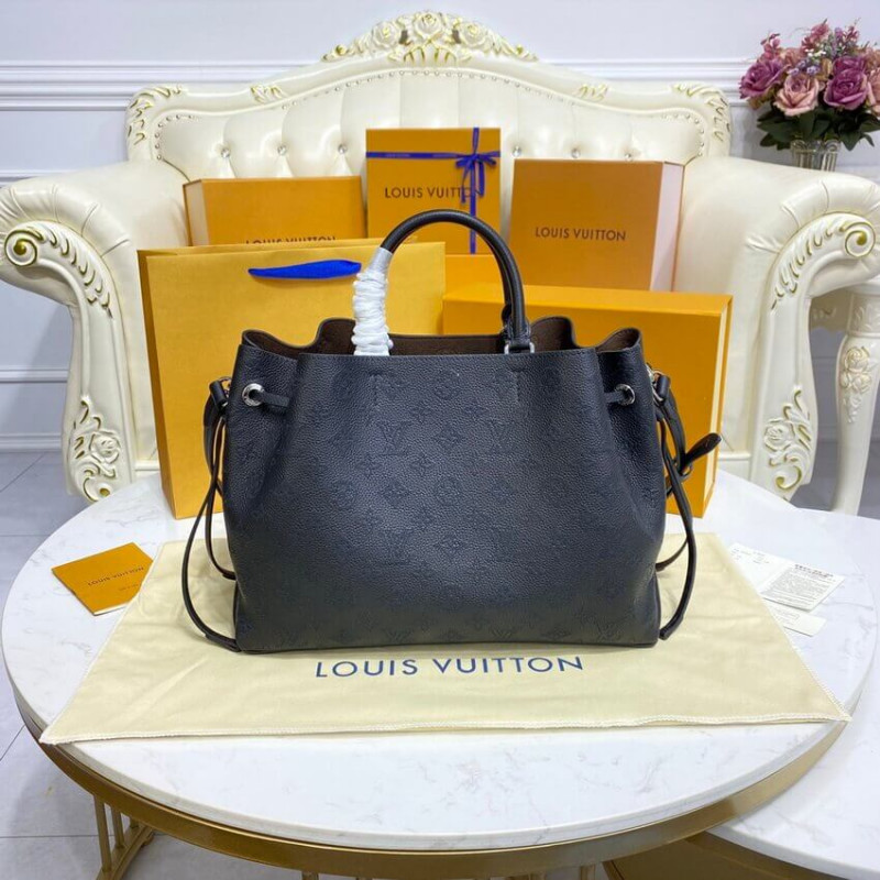 Louis Vuitton Mahina Becerro de cuero Bella Tote M59200 Negro-8