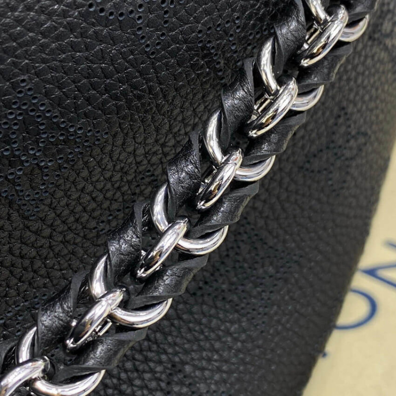 Louis Vuitton Mahina Becerro de cuero Bella Tote M59200 Negro-14