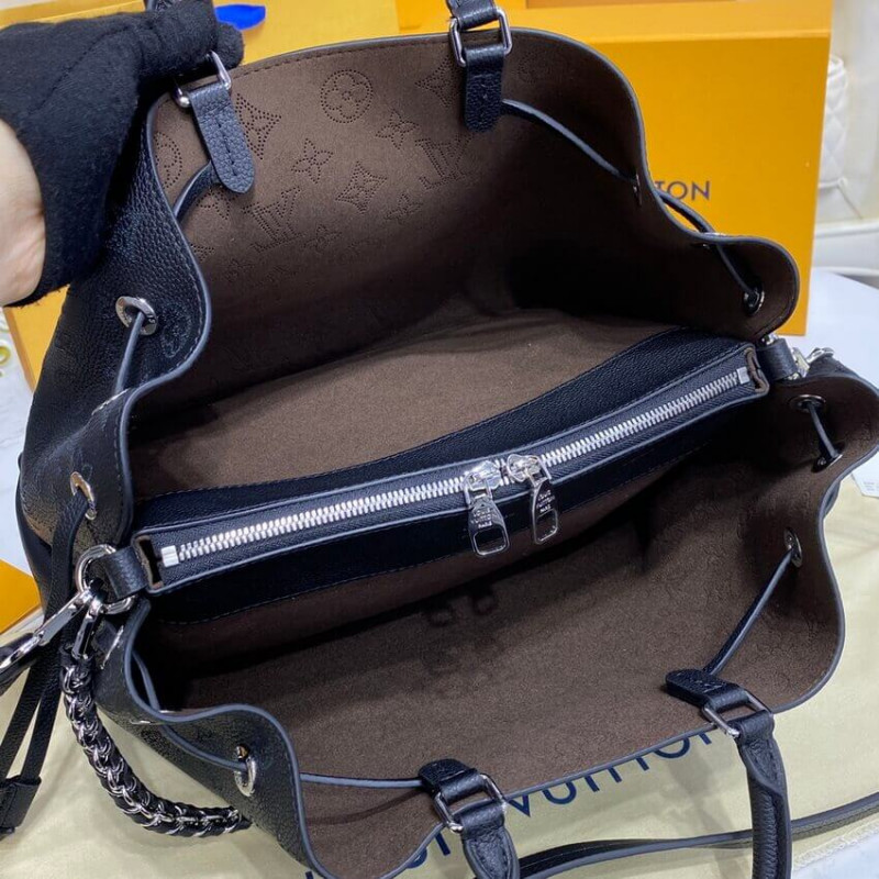 Louis Vuitton Mahina Becerro de cuero Bella Tote M59200 Negro-15