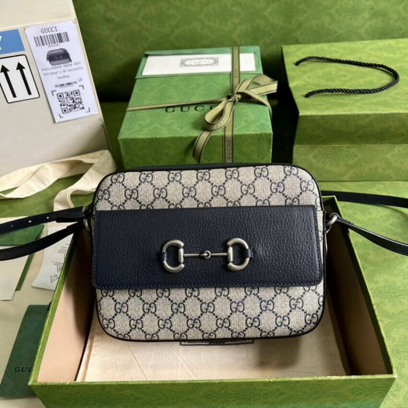 Gucci Horsebit 1955 Bolsa pequeña en azul 645454-1