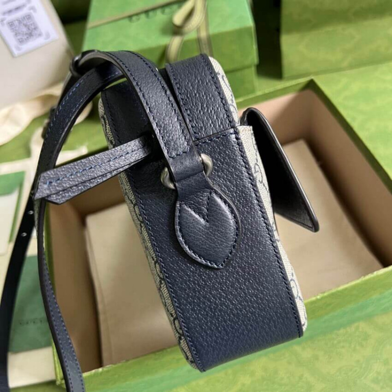 Gucci Horsebit 1955 Bolsa pequeña en azul 645454-4