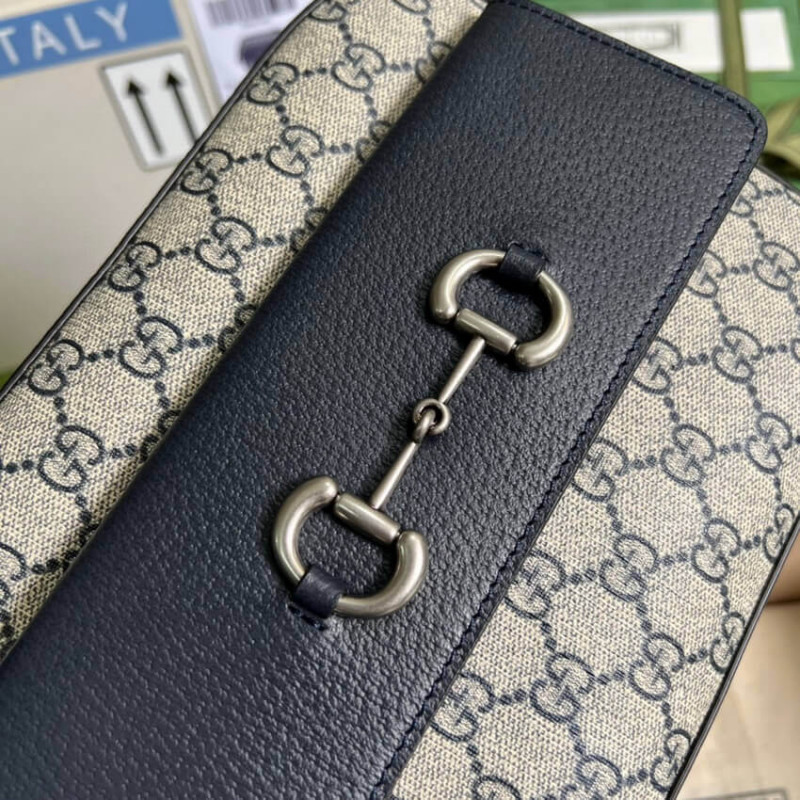 Gucci Horsebit 1955 Bolsa pequeña en azul 645454-5