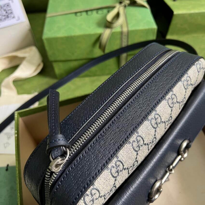 Gucci Horsebit 1955 Bolsa pequeña en azul 645454-6