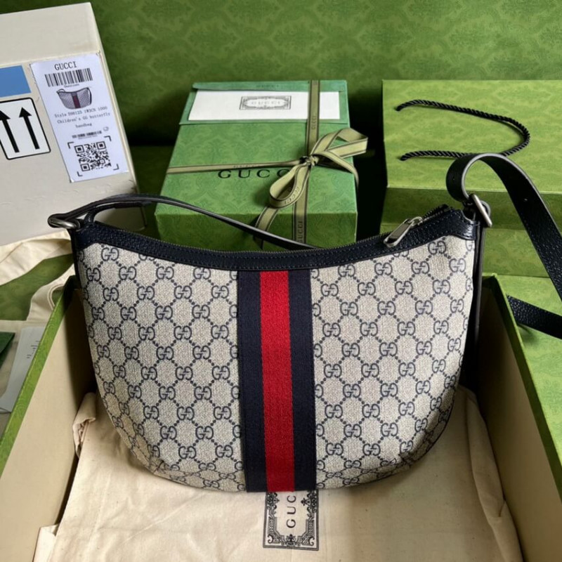 Gucci Ofidia GG Bolso de hombro pequeño 598125 en azul-2