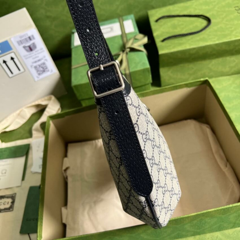 Gucci Ofidia GG Bolso de hombro pequeño 598125 en azul-4