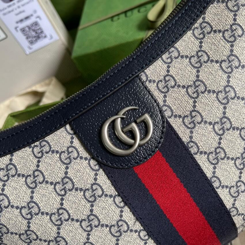 Gucci Ofidia GG Bolso de hombro pequeño 598125 en azul-5
