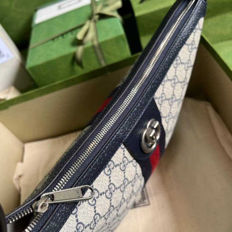 Gucci Ofidia GG Bolso de hombro pequeño 598125 en azul-6