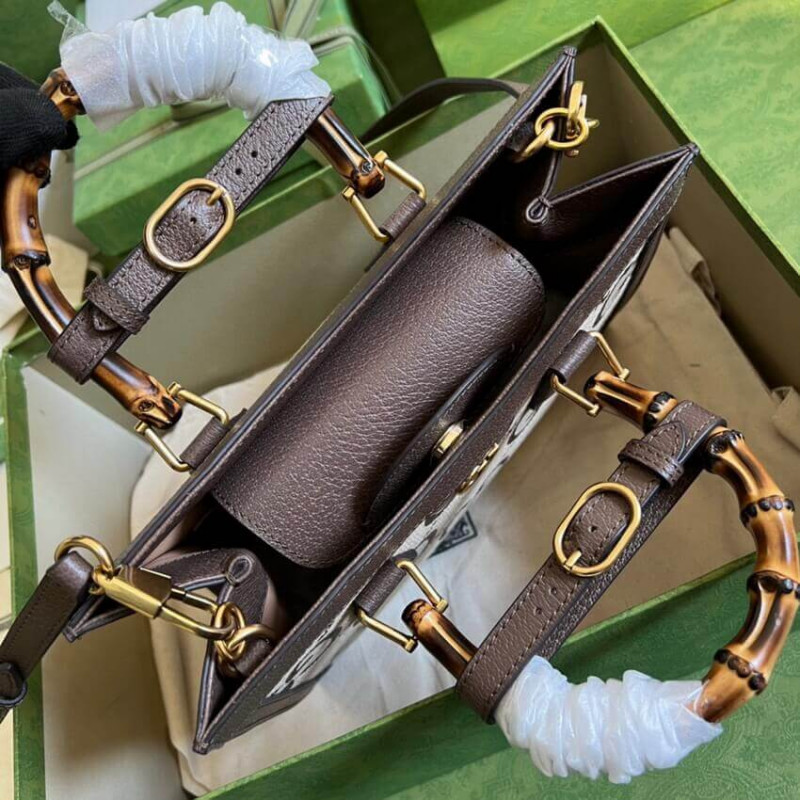 Gucci Diana Jumbo GG Bolsa Small Tote 660195 Brown-13