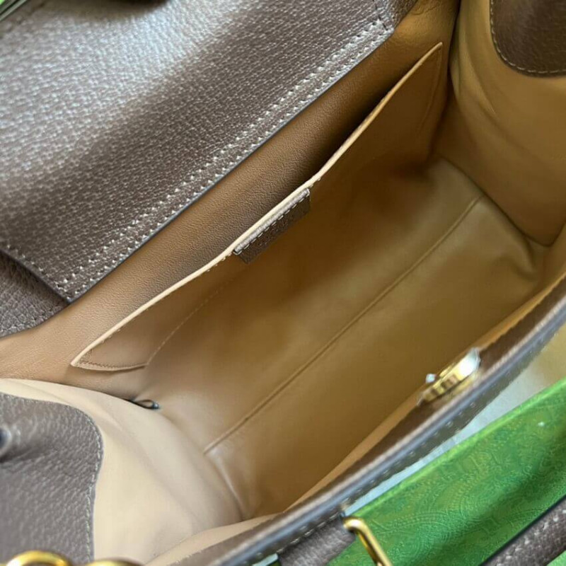 Gucci Diana Jumbo GG Bolsa Small Tote 660195 Brown-14