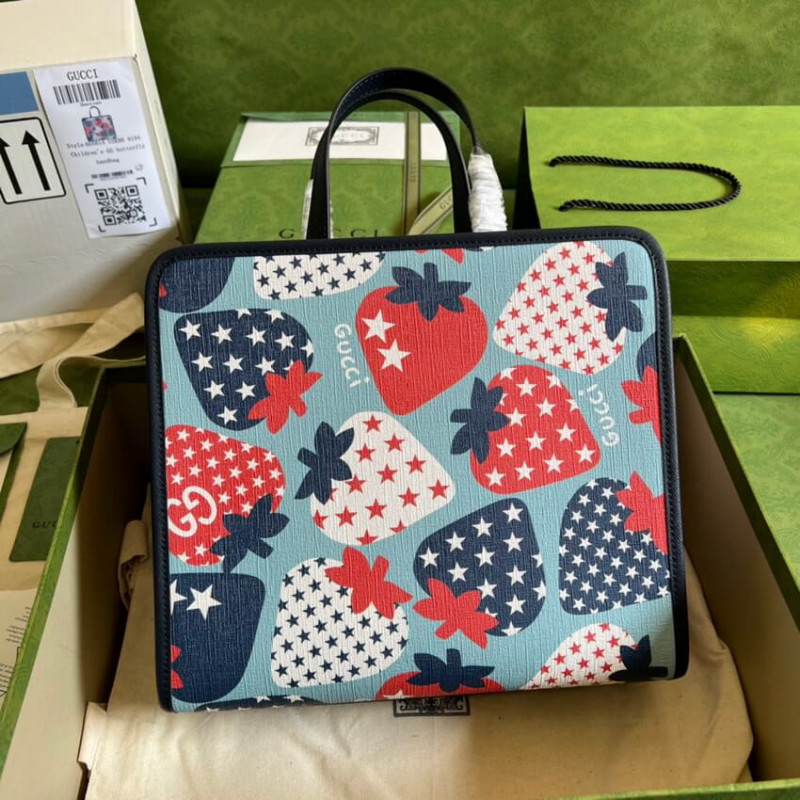 Gucci Strawberry Star Tote Bolsa 630542-1