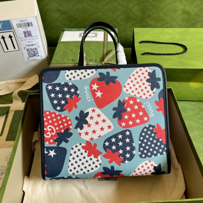 Gucci Strawberry Star Tote Bolsa 630542-2