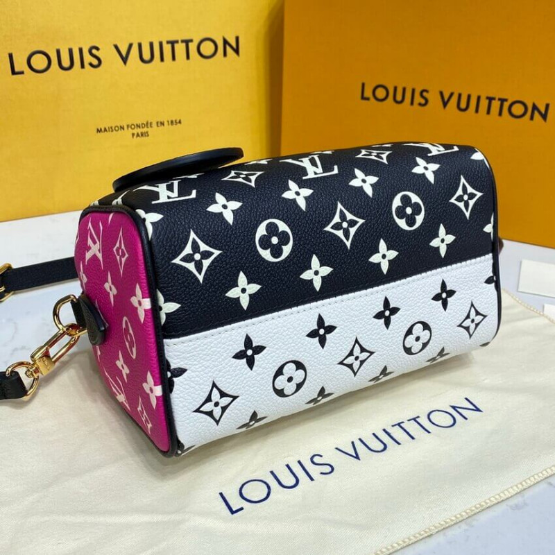 Louis Vuitton Monogram Empreinte Leather Speedy Bandouliere 20 M46118 M46088-6