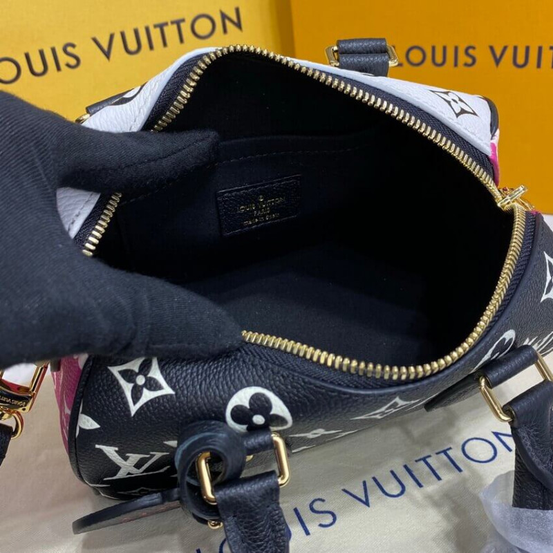 Louis Vuitton Monogram Empreinte Leather Speedy Bandouliere 20 M46118 M46088-11