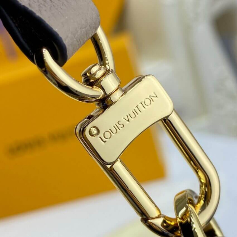 Louis Vuitton Bicolor Monogram Empreinte Leather Bolsaatelle M46112 Gray/Beige-9