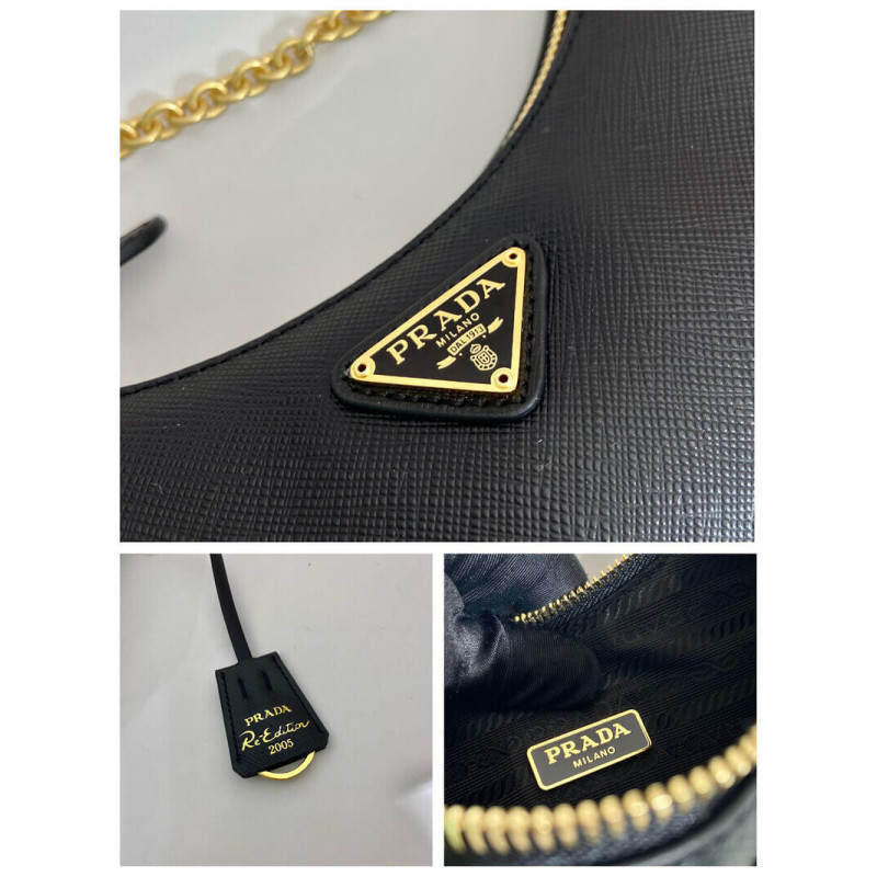 Prada reedición 2005 Saffiano Leather Bolsa 1BH204-12