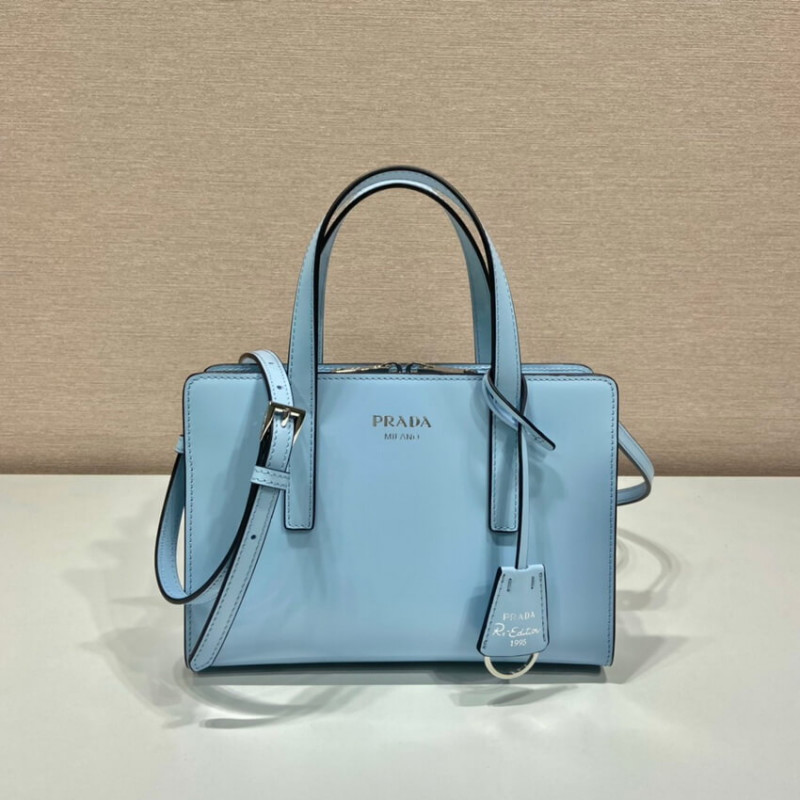 Prada reedición 1995 Mini bolso de cuero cepillado 1BA357-7