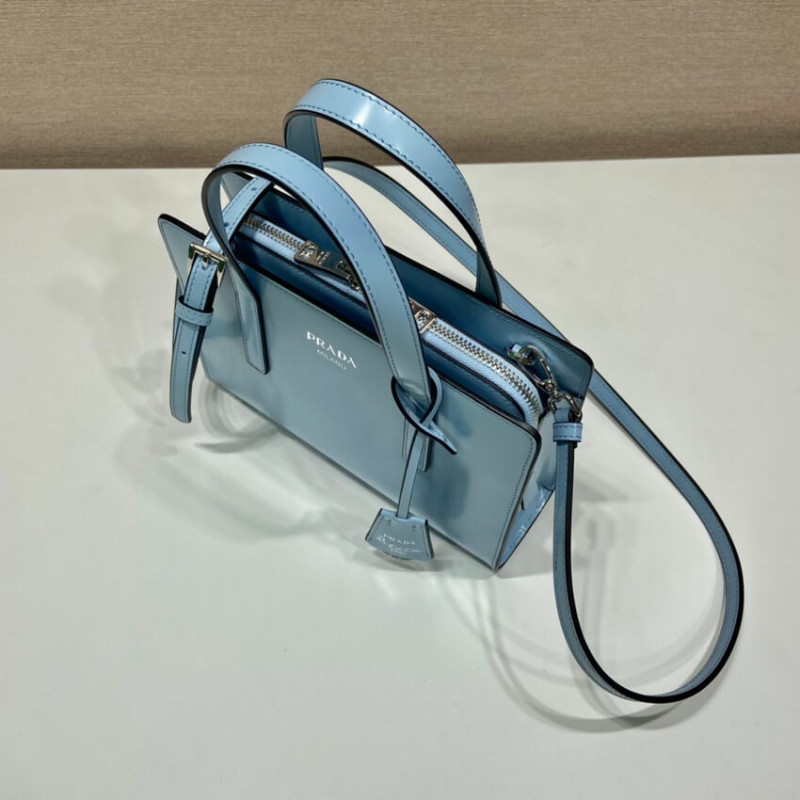 Prada reedición 1995 Mini bolso de cuero cepillado 1BA357-8