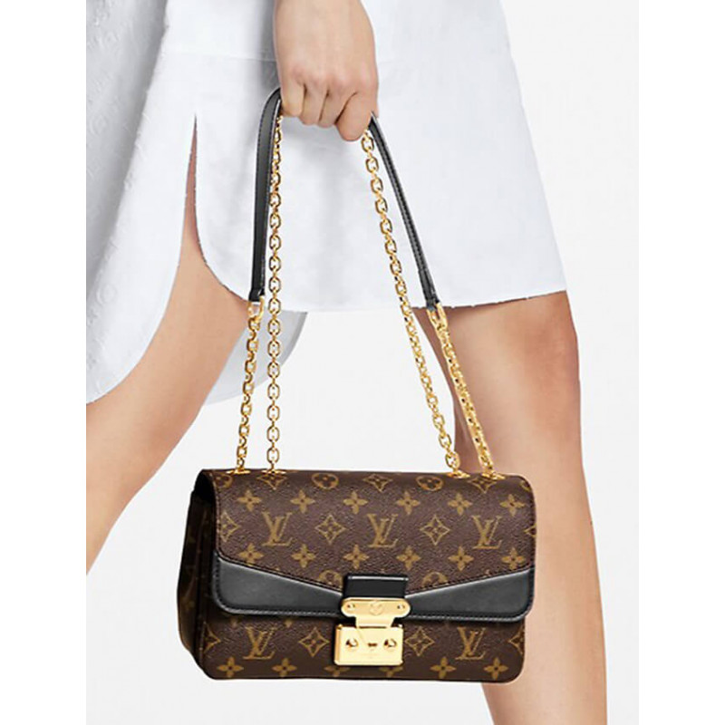 Louis Vuitton Monogram Leather Marceau debe bolsa M46126 M46127-1