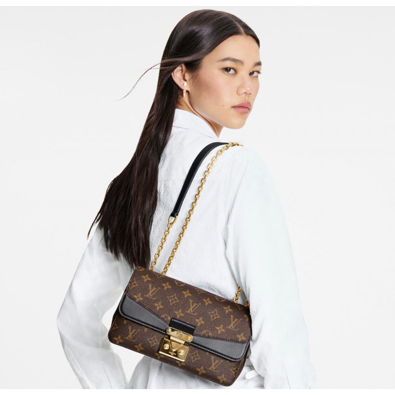 Louis Vuitton Monogram Leather Marceau debe bolsa M46126 M46127-3