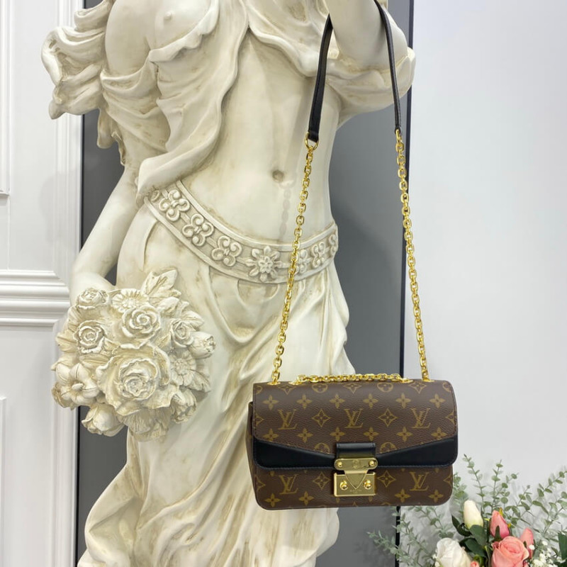 Louis Vuitton Monogram Leather Marceau debe bolsa M46126 M46127-4