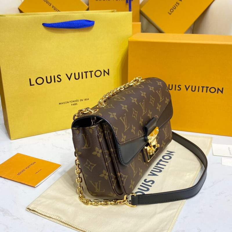 Louis Vuitton Monogram Leather Marceau debe bolsa M46126 M46127-6