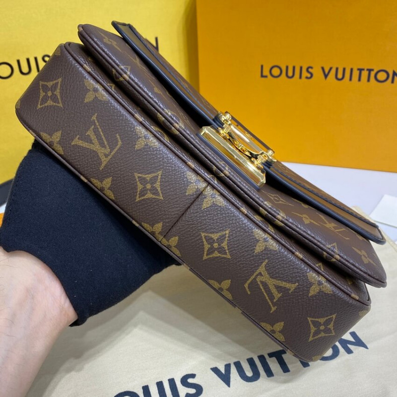 Louis Vuitton Monogram Leather Marceau debe bolsa M46126 M46127-8