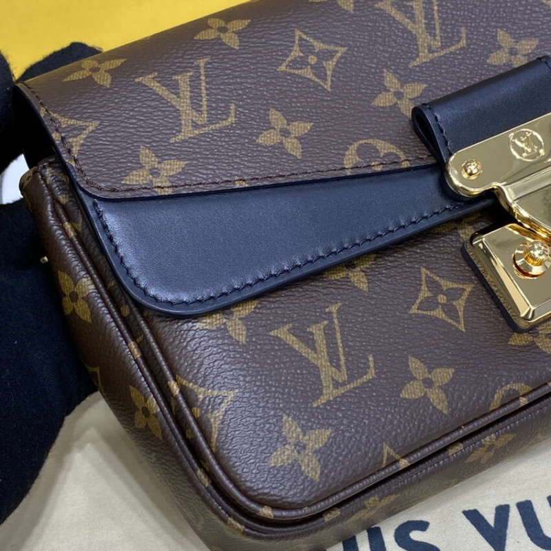 Louis Vuitton Monogram Leather Marceau debe bolsa M46126 M46127-9