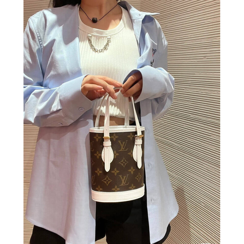 Louis Vuitton Monogram Nano Bucket Bolsa M81489-2