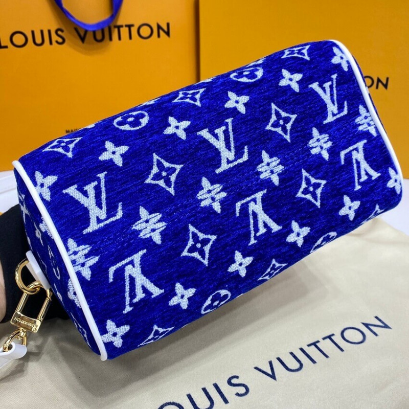 Louis Vuitton Monogram Jacquard Velvet Speedy Bandouliere 20 M20751-7