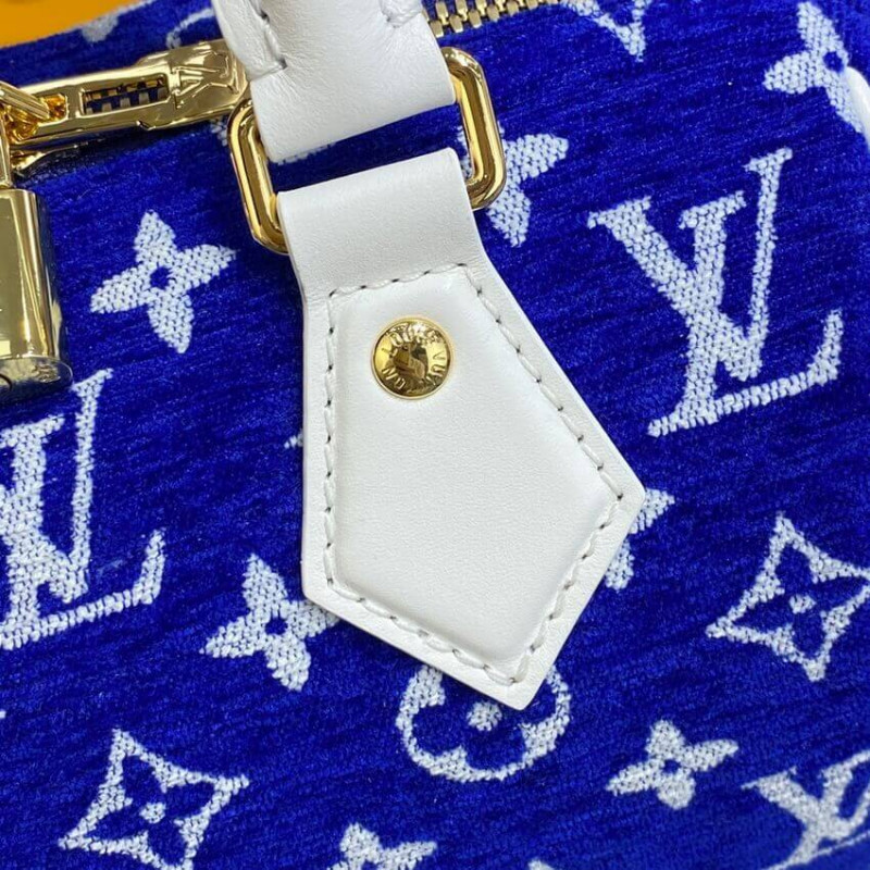Louis Vuitton Monogram Jacquard Velvet Speedy Bandouliere 20 M20751-9