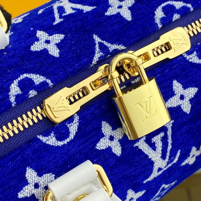 Louis Vuitton Monogram Jacquard Velvet Speedy Bandouliere 20 M20751-10